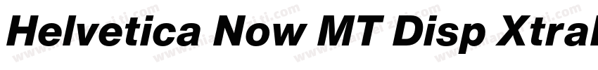 Helvetica Now MT Disp XtraBd字体转换